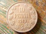 Kolikot. 10 penni 1917