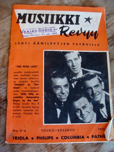 Musiikki- revyy, Lehti äänilevyjen ystäville v. 1955