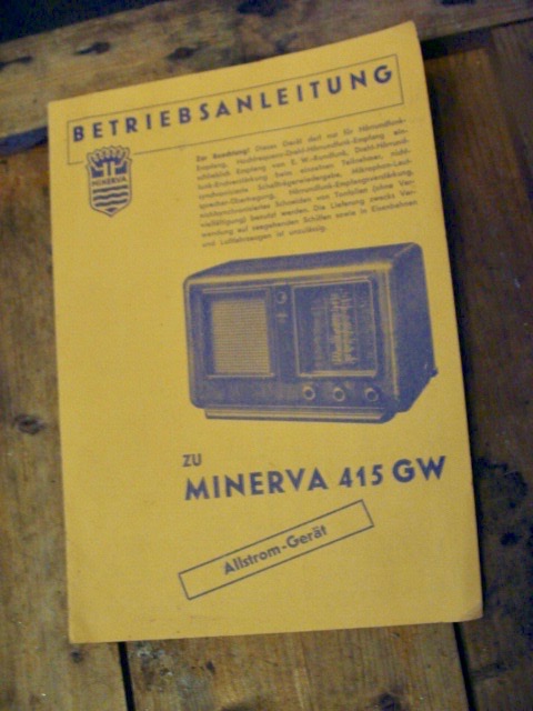 Radio-esite, Minerva 415 GW