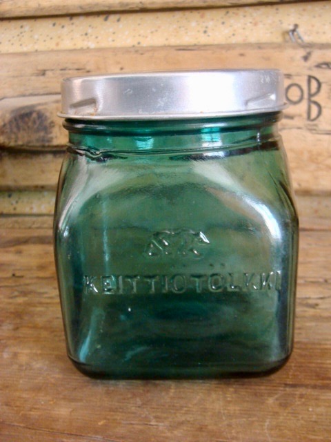 Lasitölkki, Karhula 0,5 L, Vihreä lasimassa