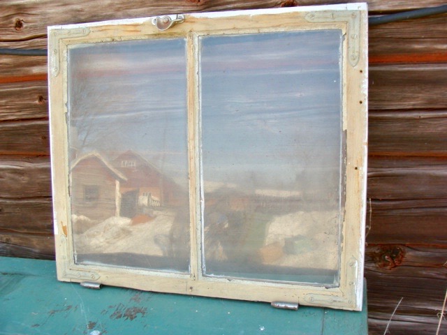 2- ruutuiset ikkunat, 64,5x54,5x3,2