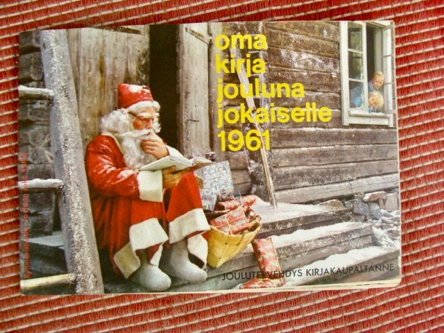 Kirjaesite, oma kirja jouluna 1961