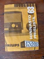 Philips Plano radio hinnasto  -63